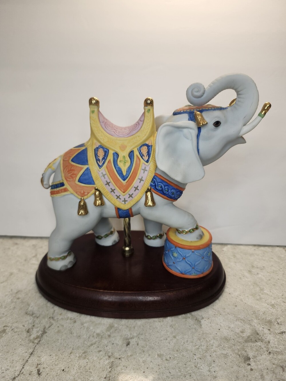 VTG Lenox Handpainted Porcelain Carousel Elephant Figurine Limited Edition 1989